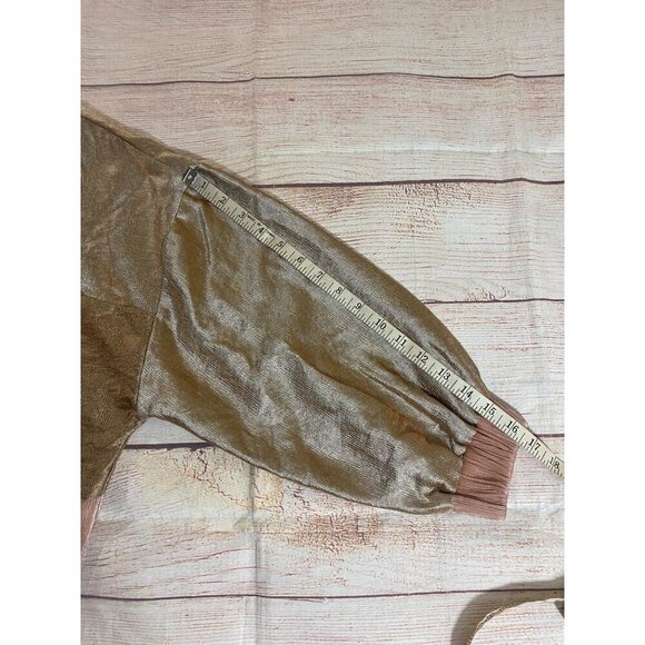 Zara Basic Women's Metaic Color Block Light Weight Full Zip Hooded Jacket - Medi - Picture 11 of 14